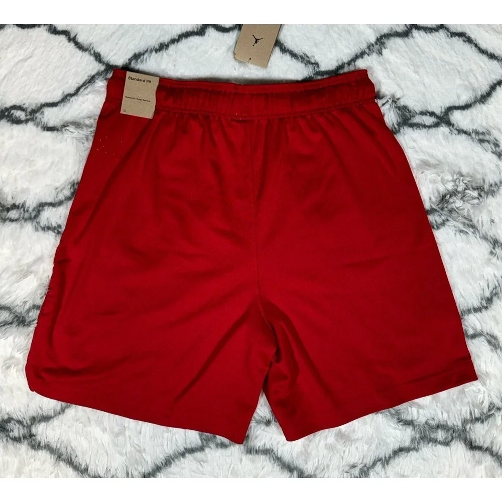 NIKE Air Jordan Dri-FIT Sport Mesh‎ Shorts Red Men's Size L *NEW* FN5816-687